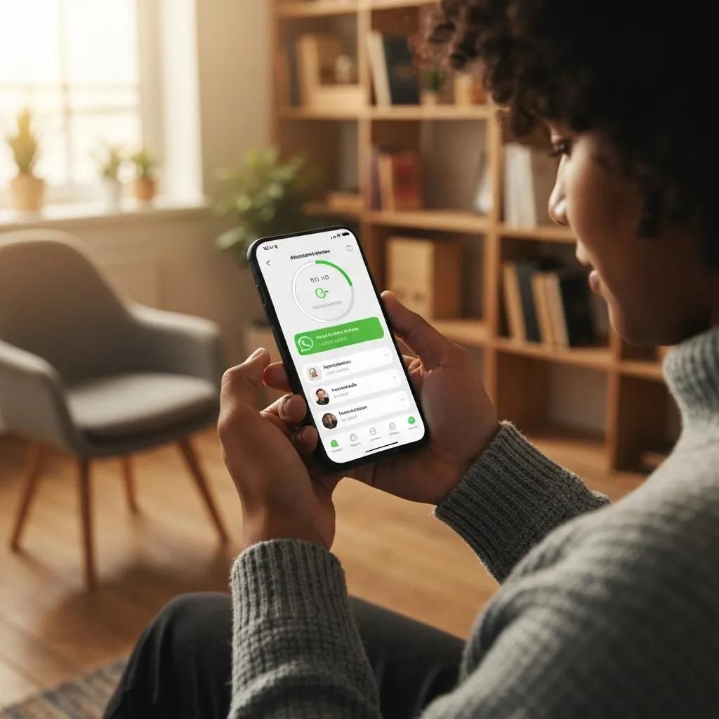 User engaging with WhatsApp messaging features on GoHighLevel platform